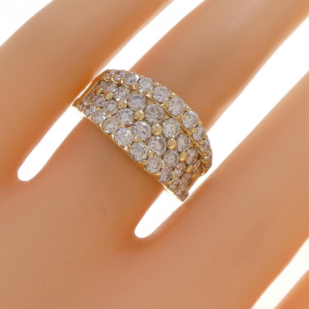 K18YG ダイヤモンド リング 2.00CT