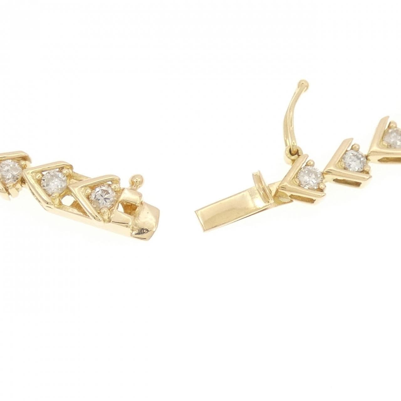 18KYG ダイヤモンド ブレスレット 2.05CT