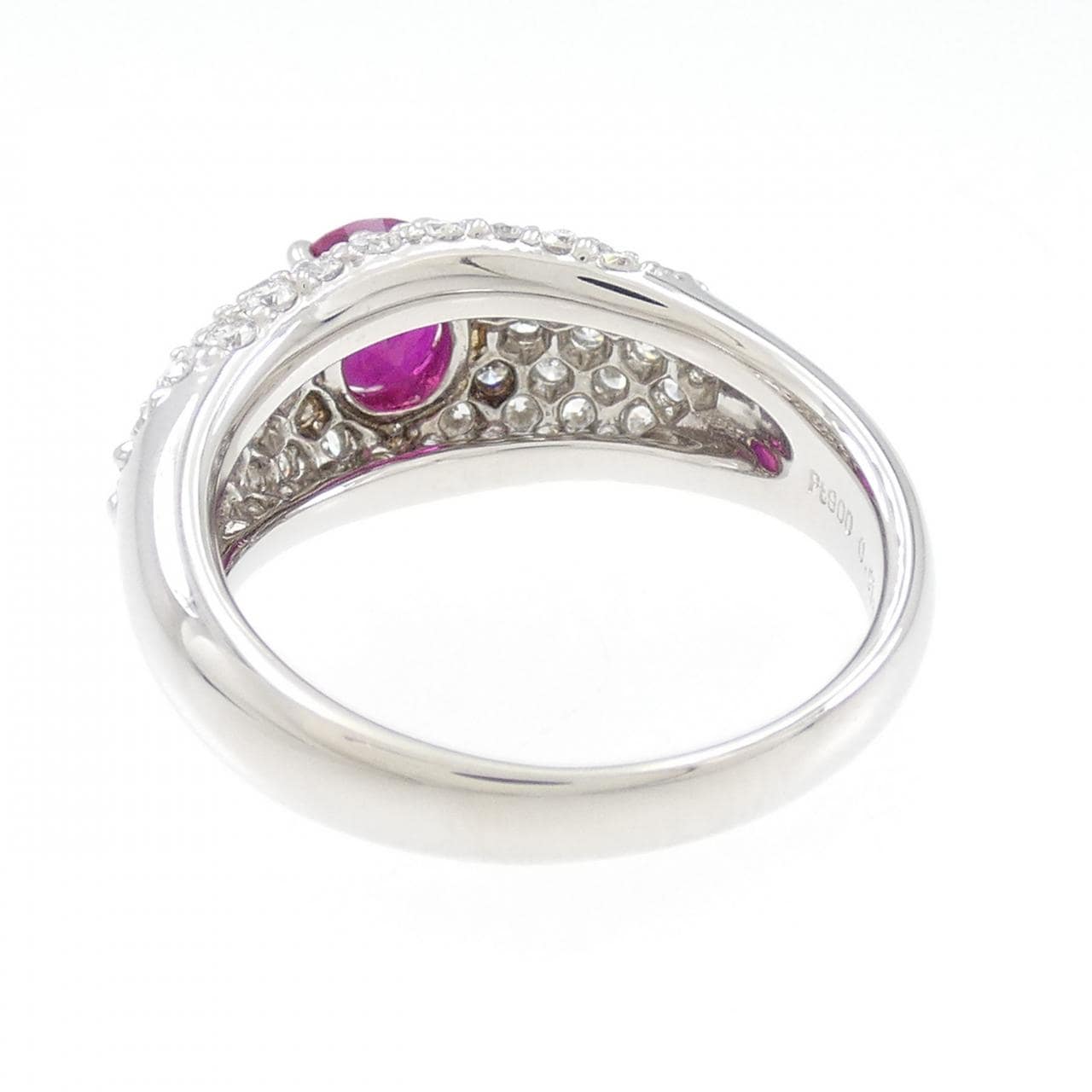 PT900 ルビー リング 0.915CT