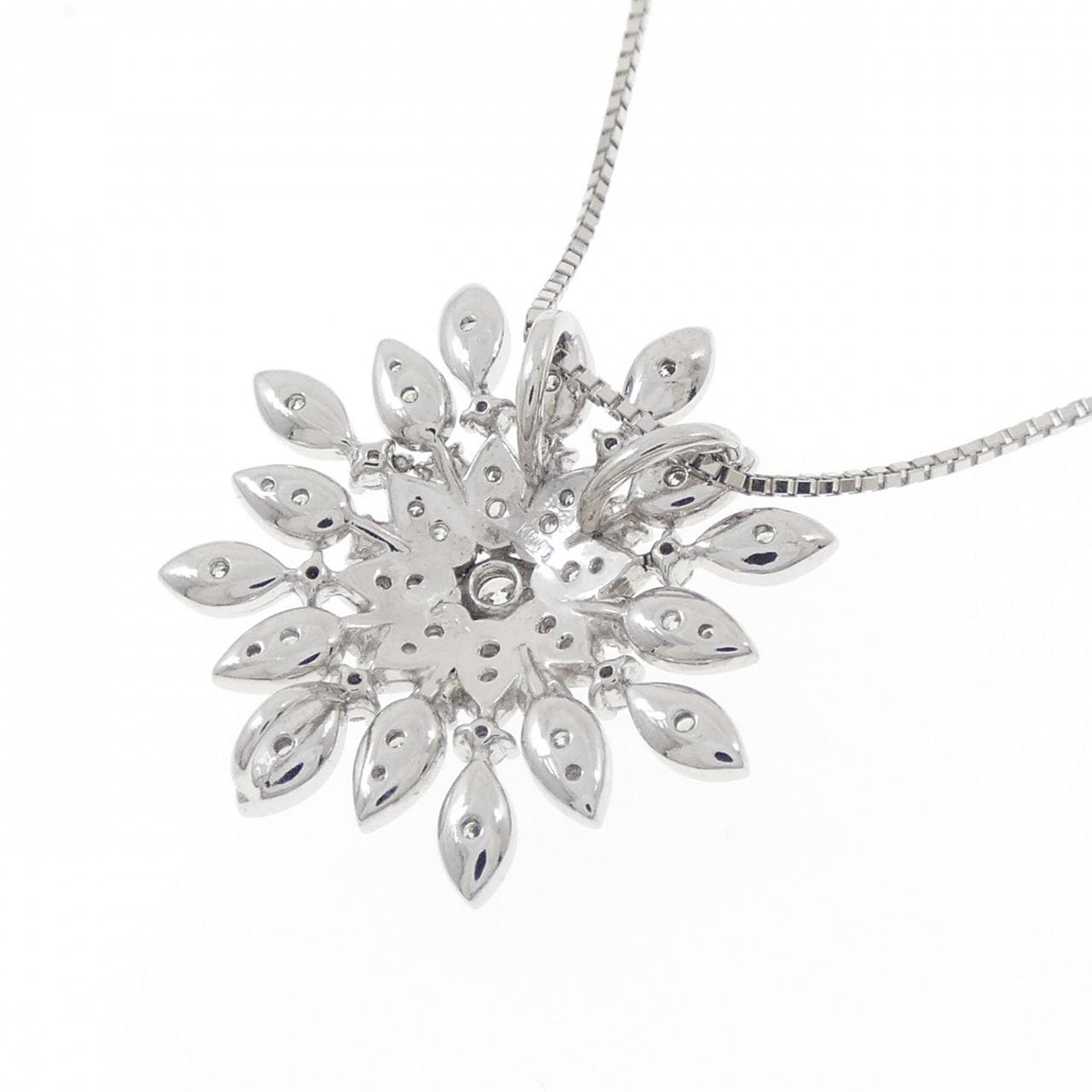 K18WG ダイヤモンド ネックレス 0.57CT