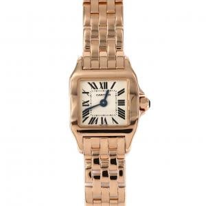 カルティエ ミニサントスドゥモワゼル PG W25077X9 PG･RG クォーツ