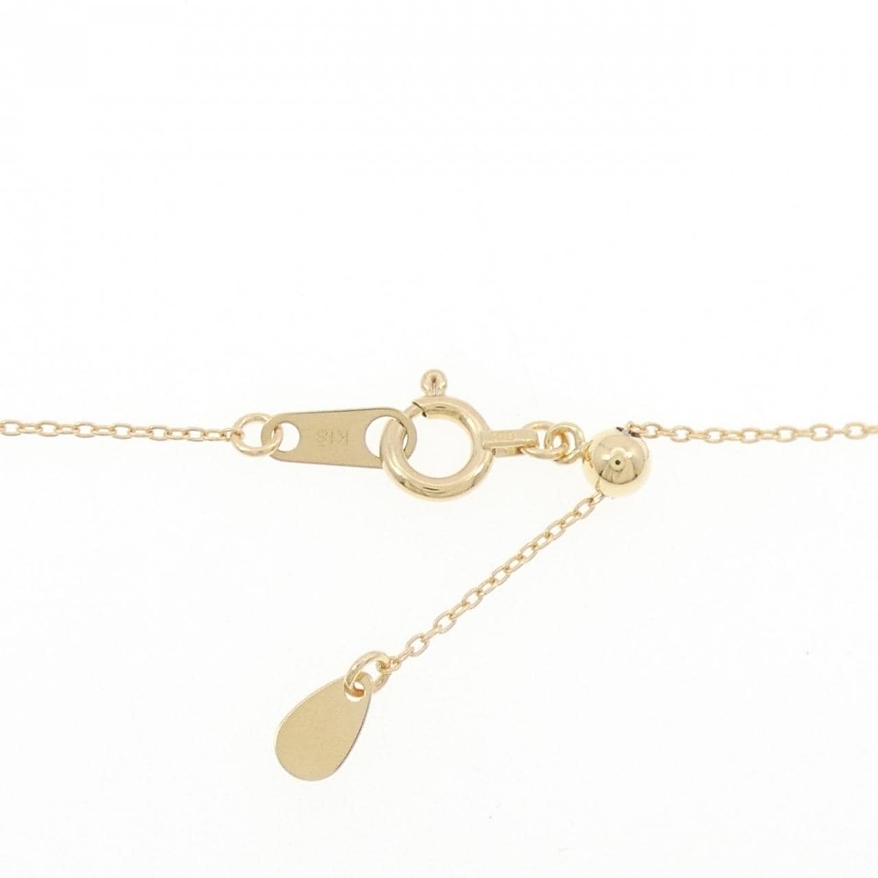 K18YG クロス ダイヤモンド ネックレス 0.39CT