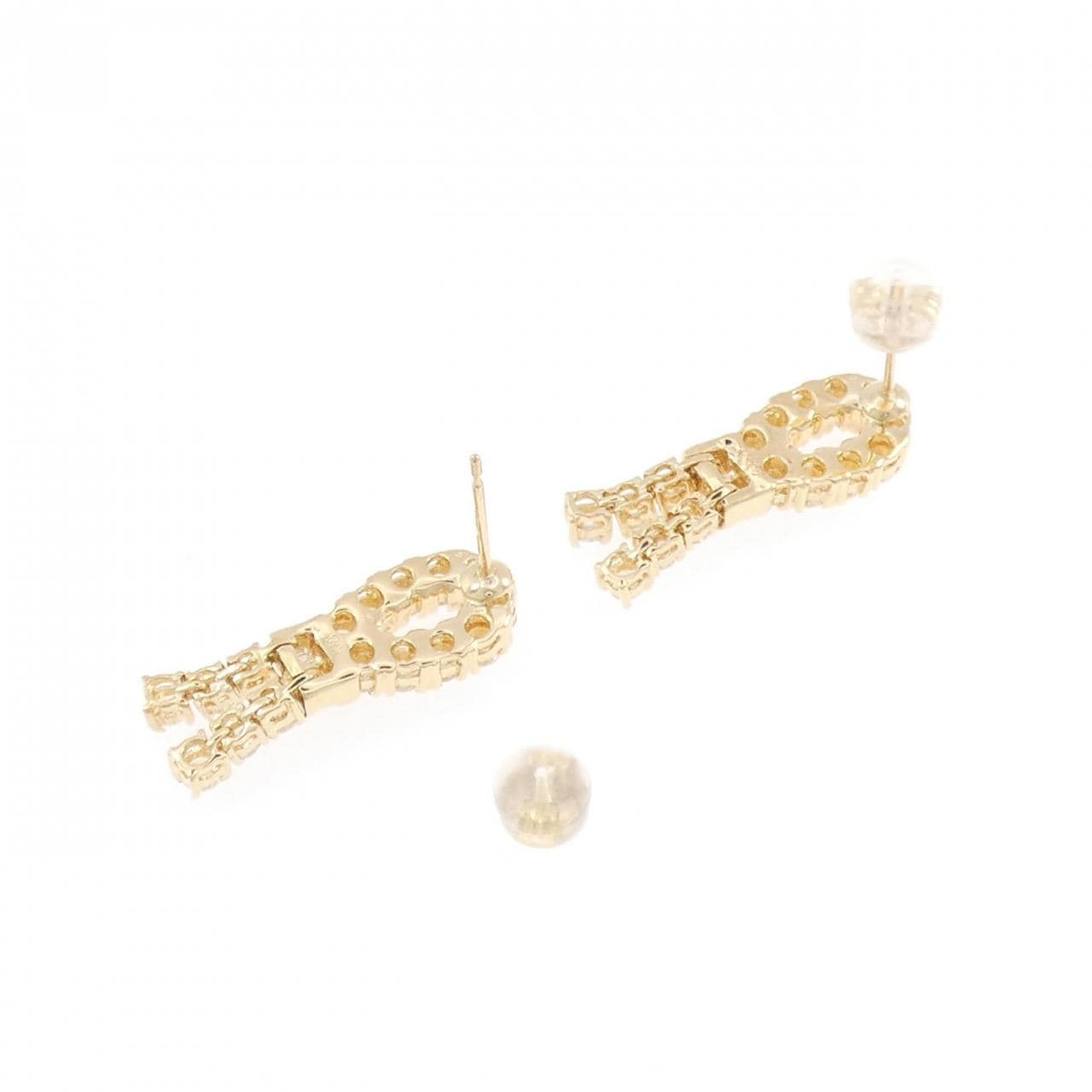 K18YG ダイヤモンド ピアス 1.81CT
