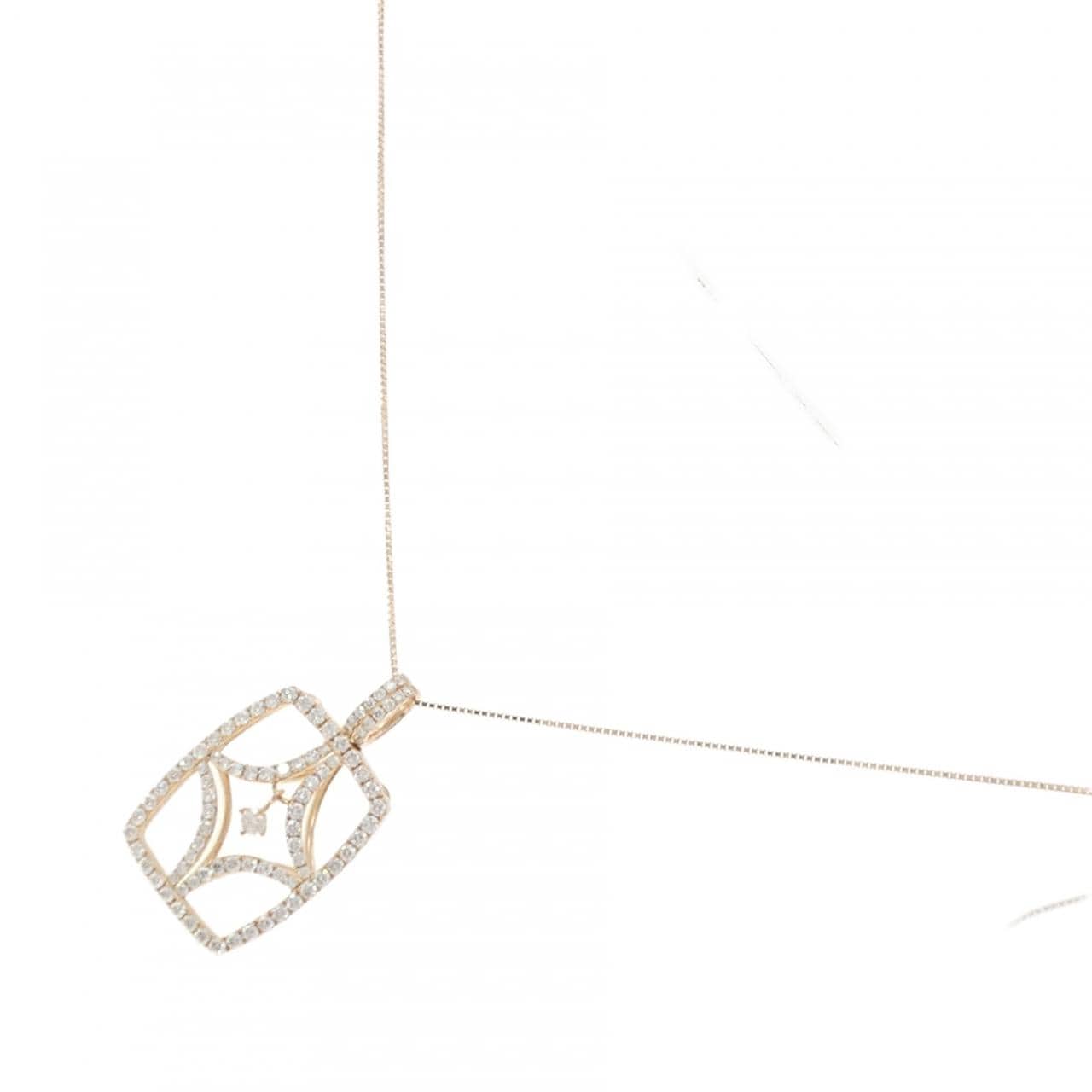 K18PG ダイヤモンド ネックレス 1.46CT
