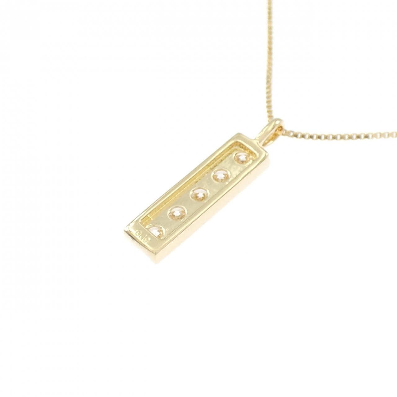 K18YG ダイヤモンド ネックレス 0.19CT