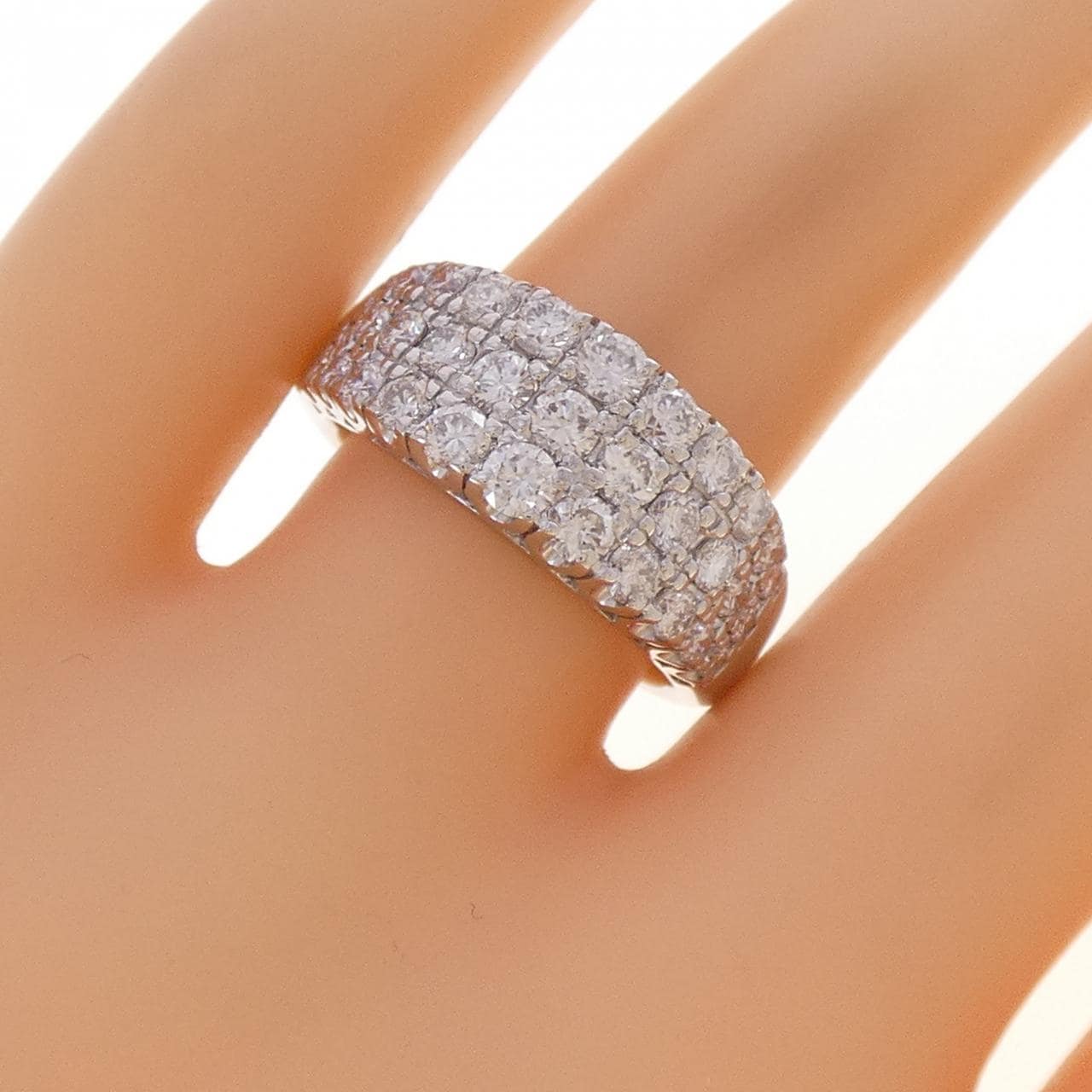 PT900 パヴェ ダイヤモンド リング 1.50CT