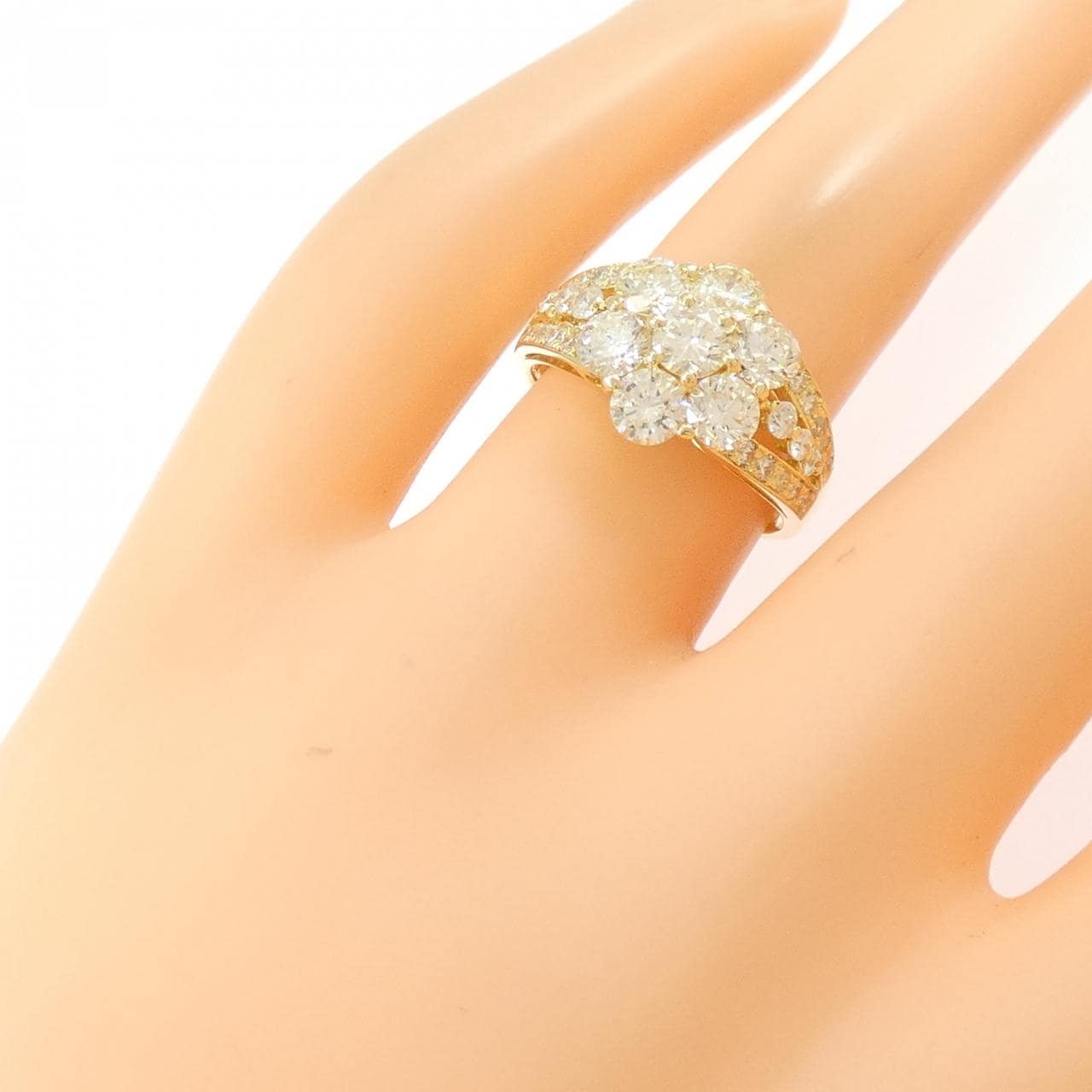 K18YG ダイヤモンド リング 2.00CT