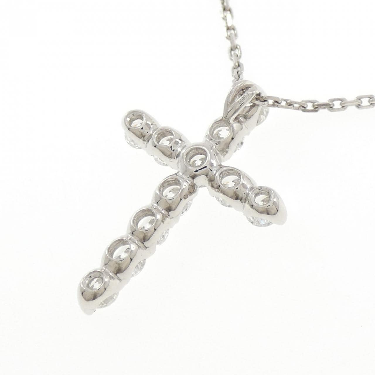 PT900/PT850 クロス ダイヤモンド ネックレス 1.90CT