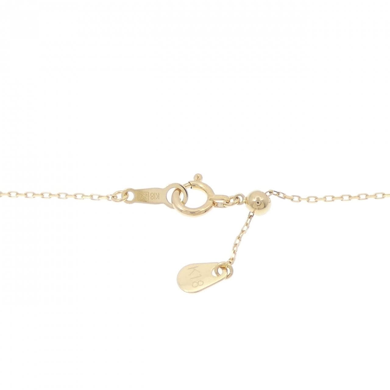 K18YG クロス ダイヤモンド ネックレス 0.03CT