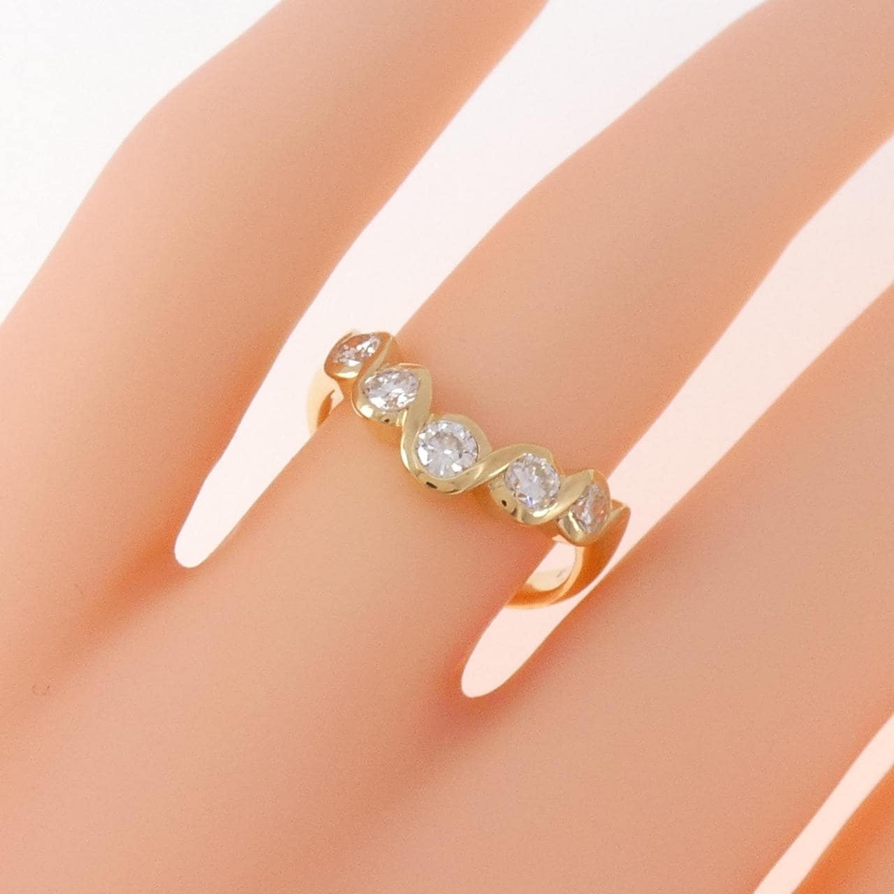 K18YG ダイヤモンド リング 0.53CT