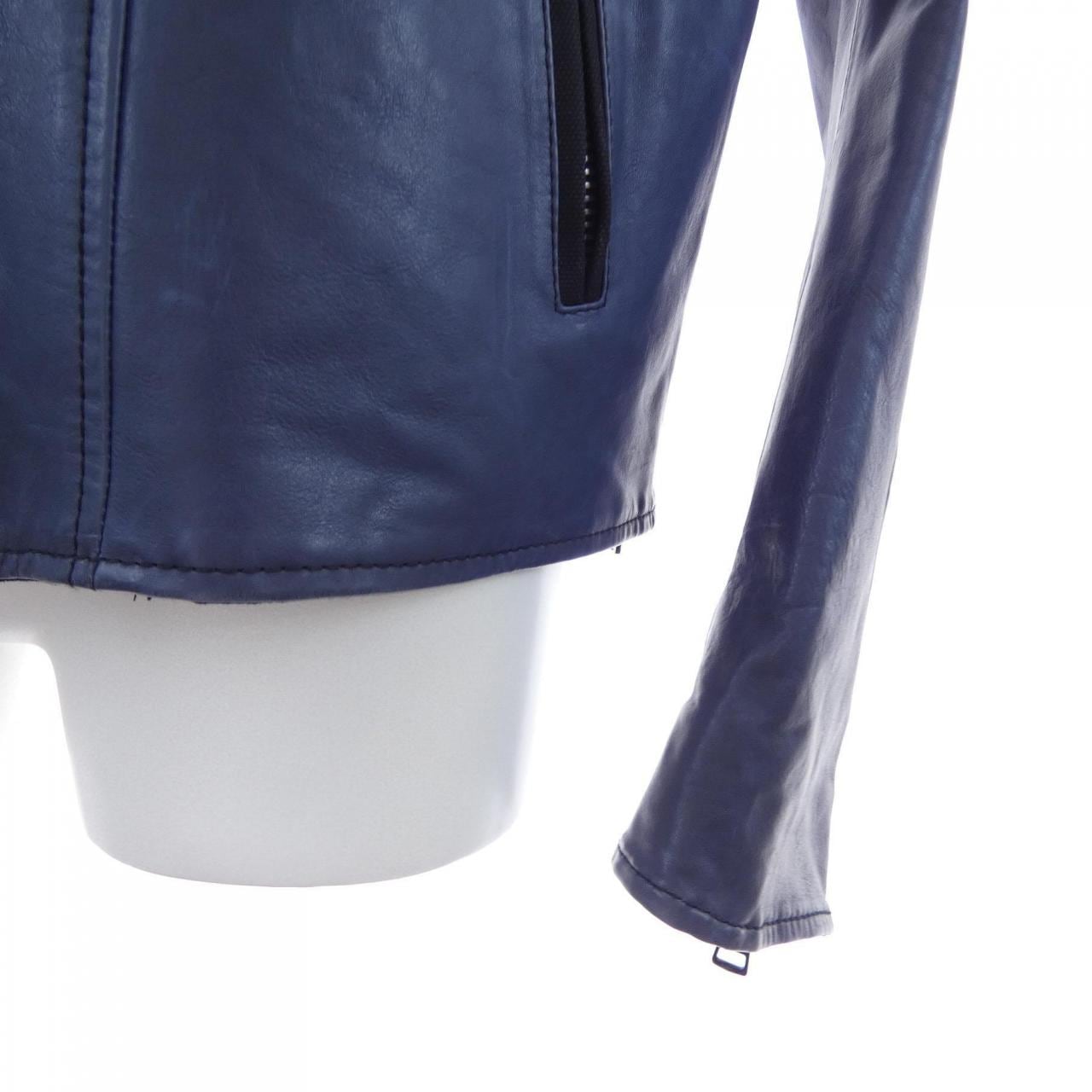 グッチ GUCCI 211658 XM725 レザーライダースジャケット