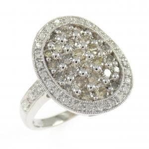 K18WG ダイヤモンド リング 1.00CT
