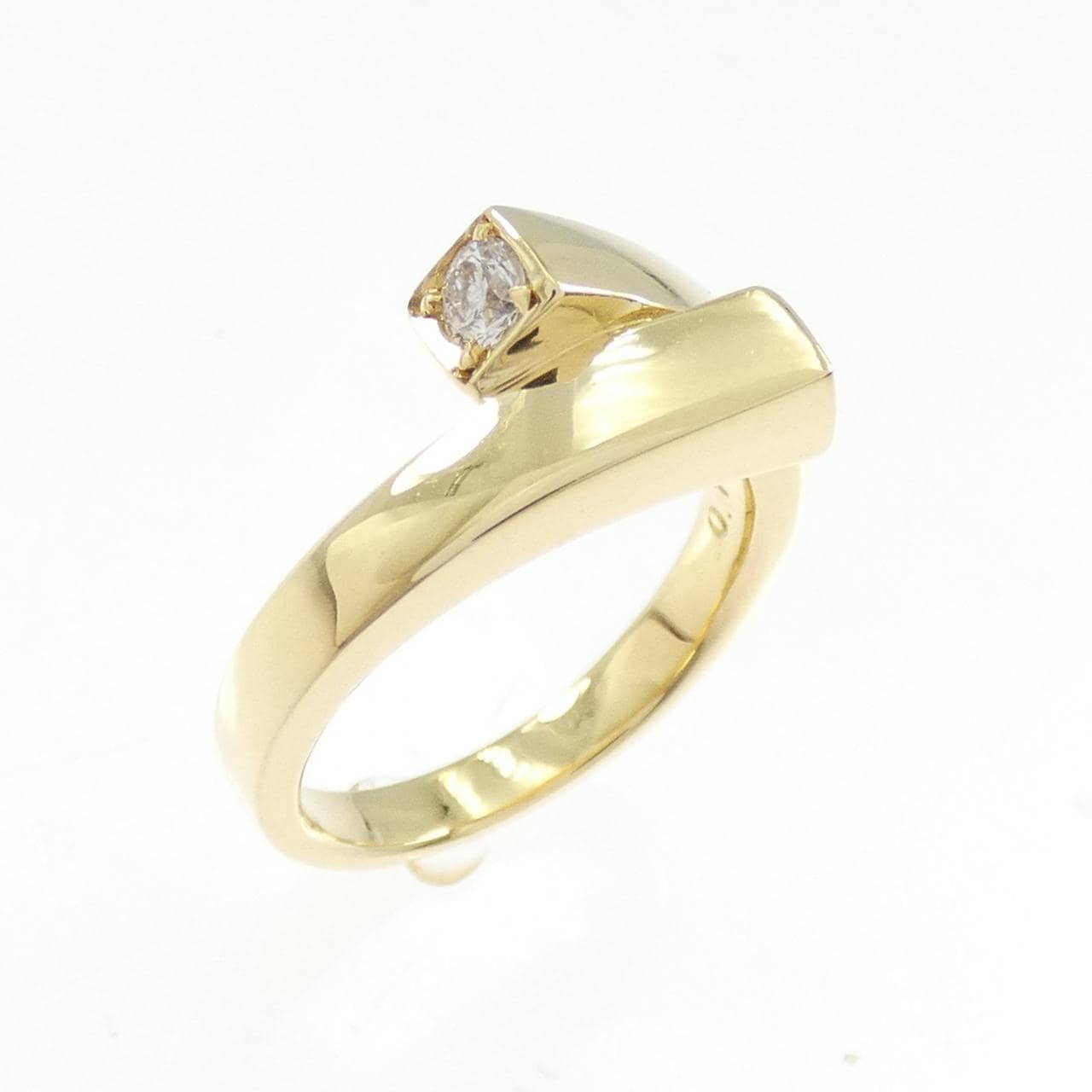 K18YG ダイヤモンド ピンキーリング 0.14CT