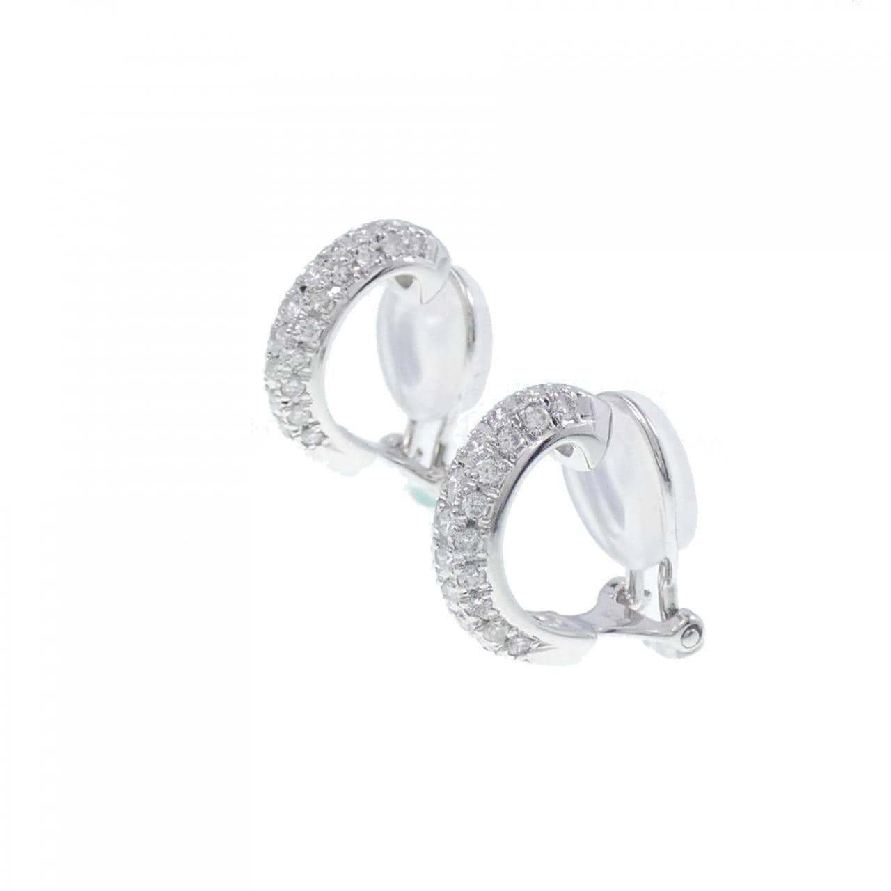 PT/K14WG/K18WG Pave Diamond Earrings 0.60CT