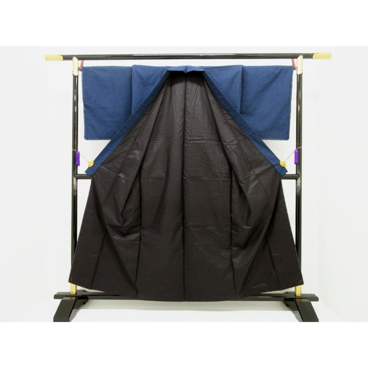 【未使用品】男物　紬織　きもの・羽織　２点セット