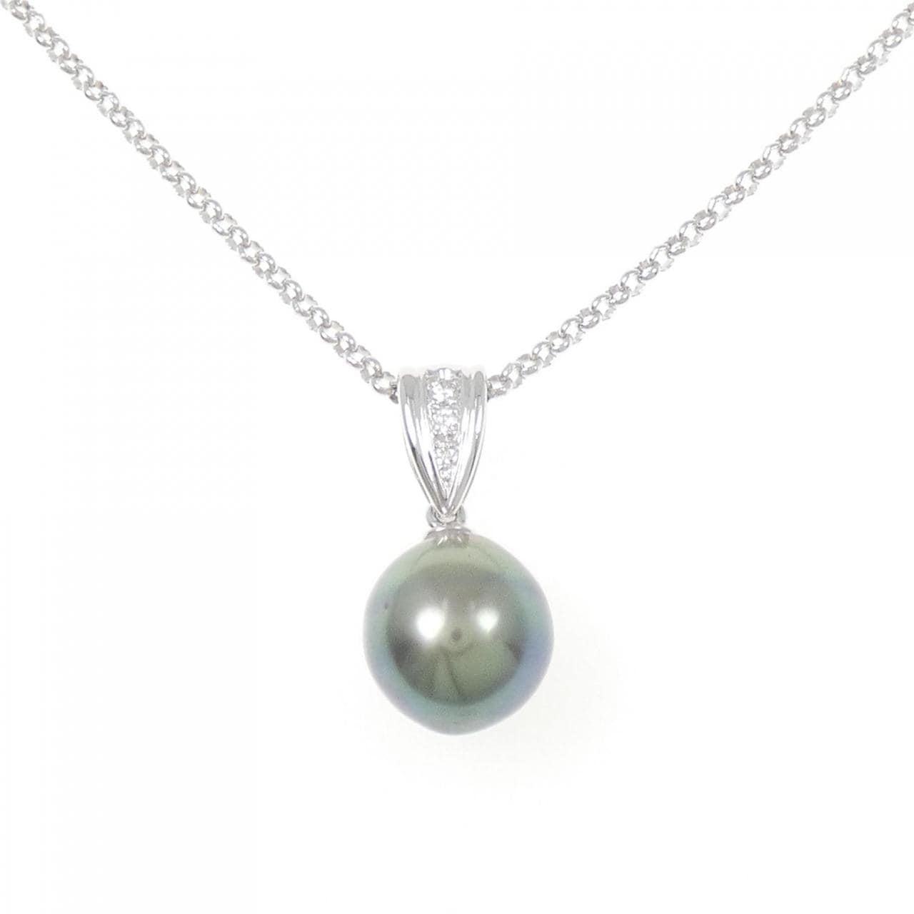 タサキ 黒蝶パール ネックレス 9.0mm