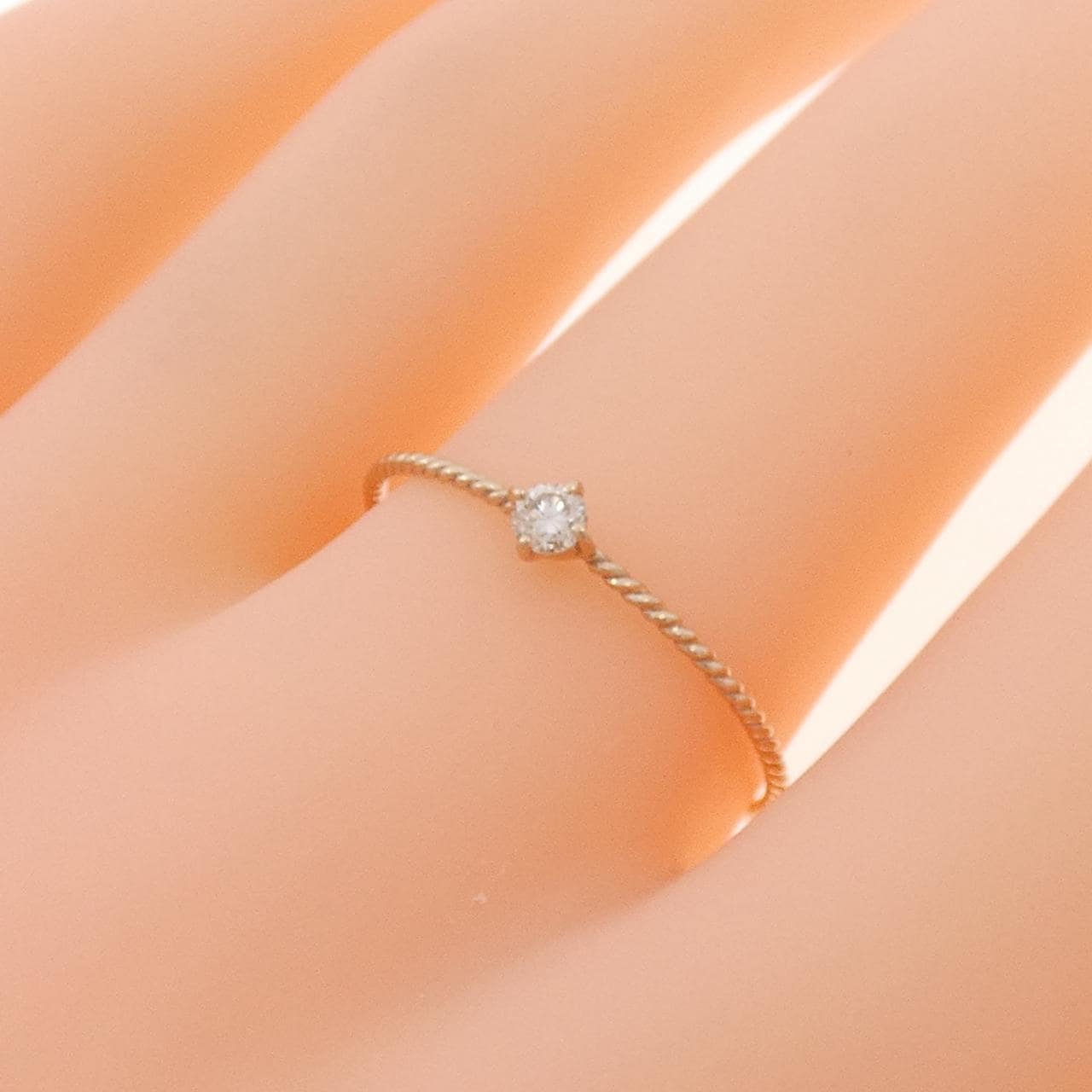 K10PG ダイヤモンド リング 0.08CT