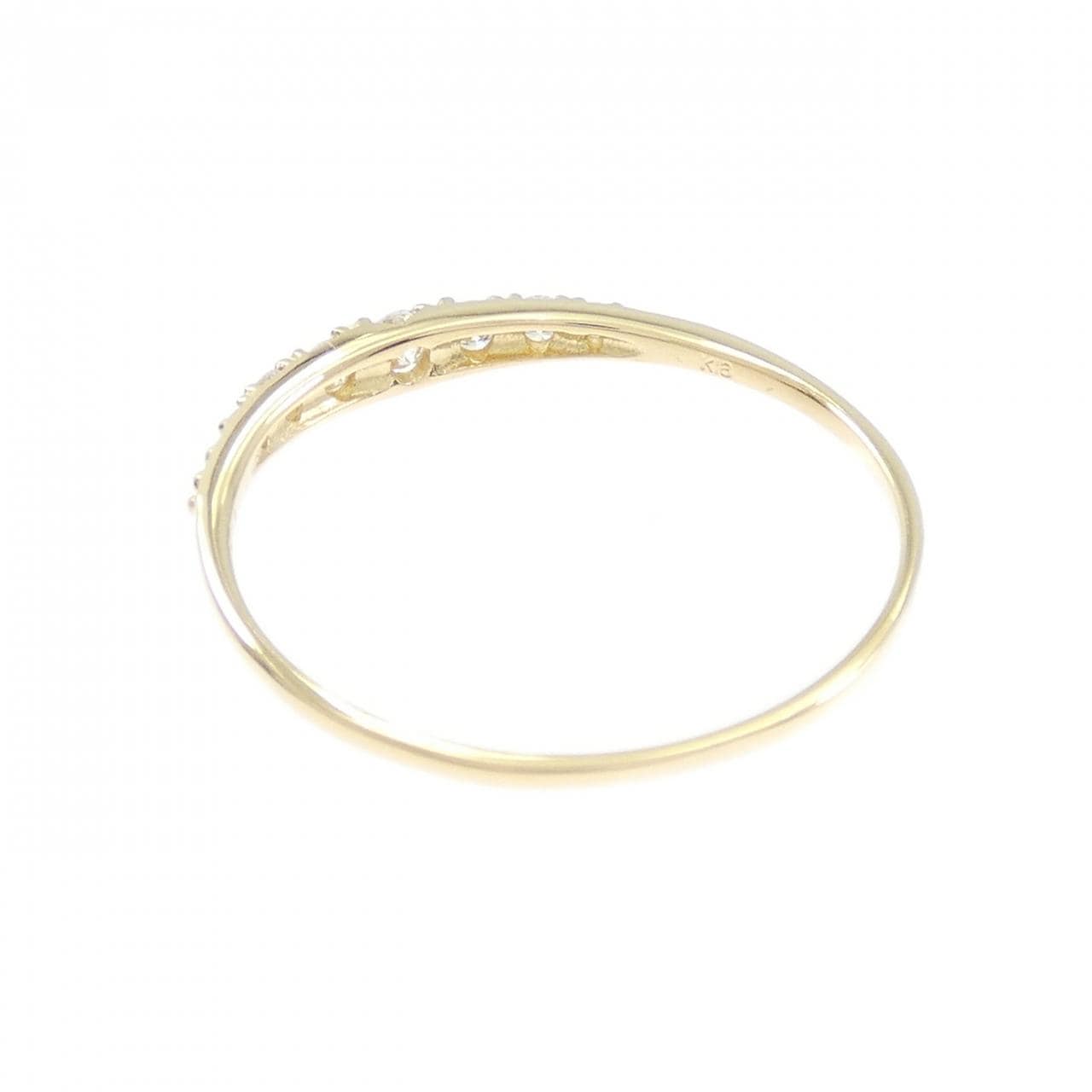 【リメイク】K18YG ダイヤモンド リング 0.15CT
