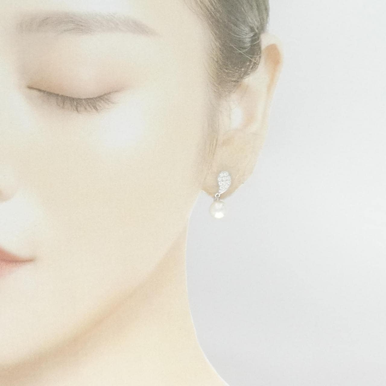 MIKIMOTO Akoya珍珠耳夹7.8 毫米