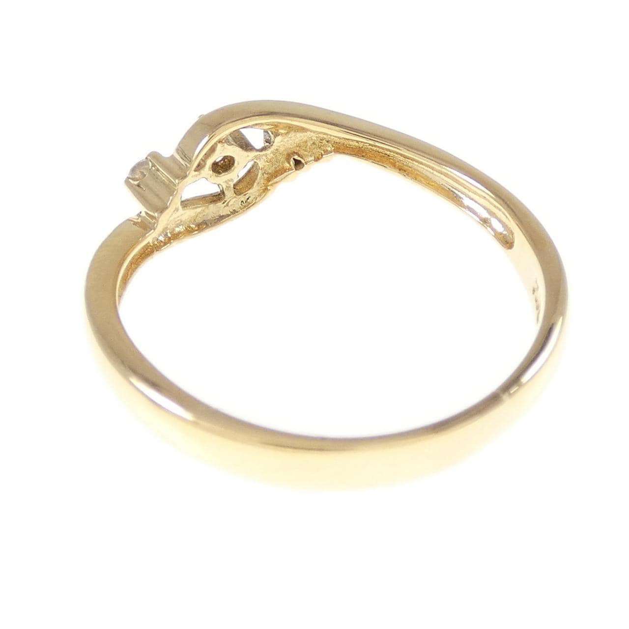 K18YG ダイヤモンド リング 0.08CT