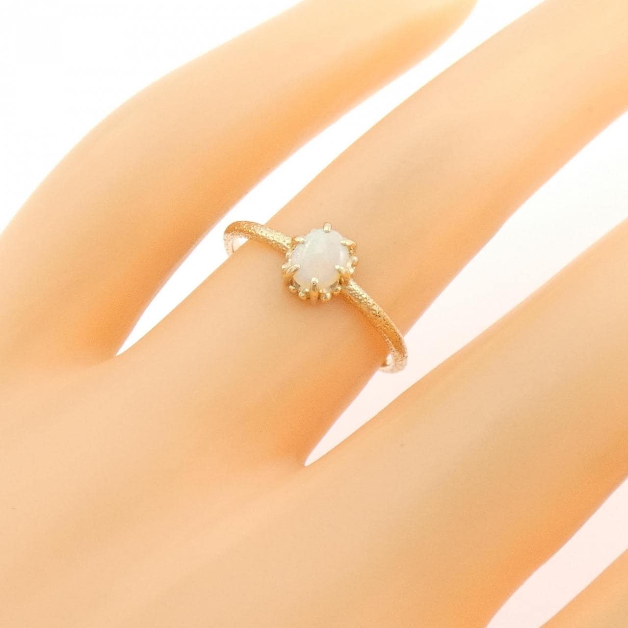 K10YG オパール リング