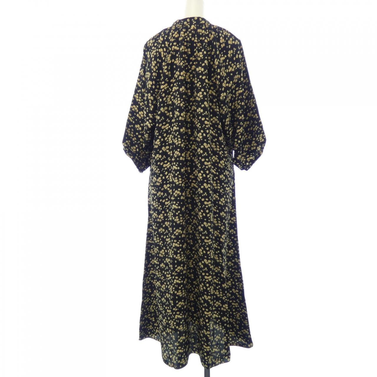 セリーヌ CELINE フォークボタンプラケット付きミディドレス 2R091564D ワンピース