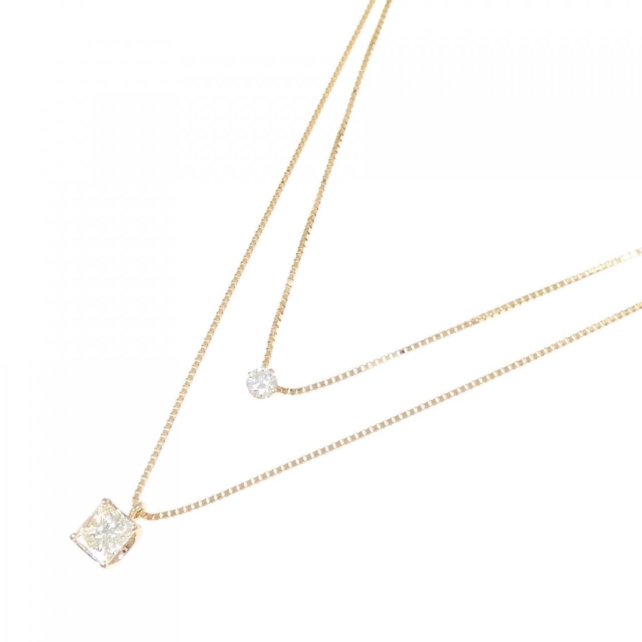 K18PG ダイヤモンド ネックレス 0.580CT