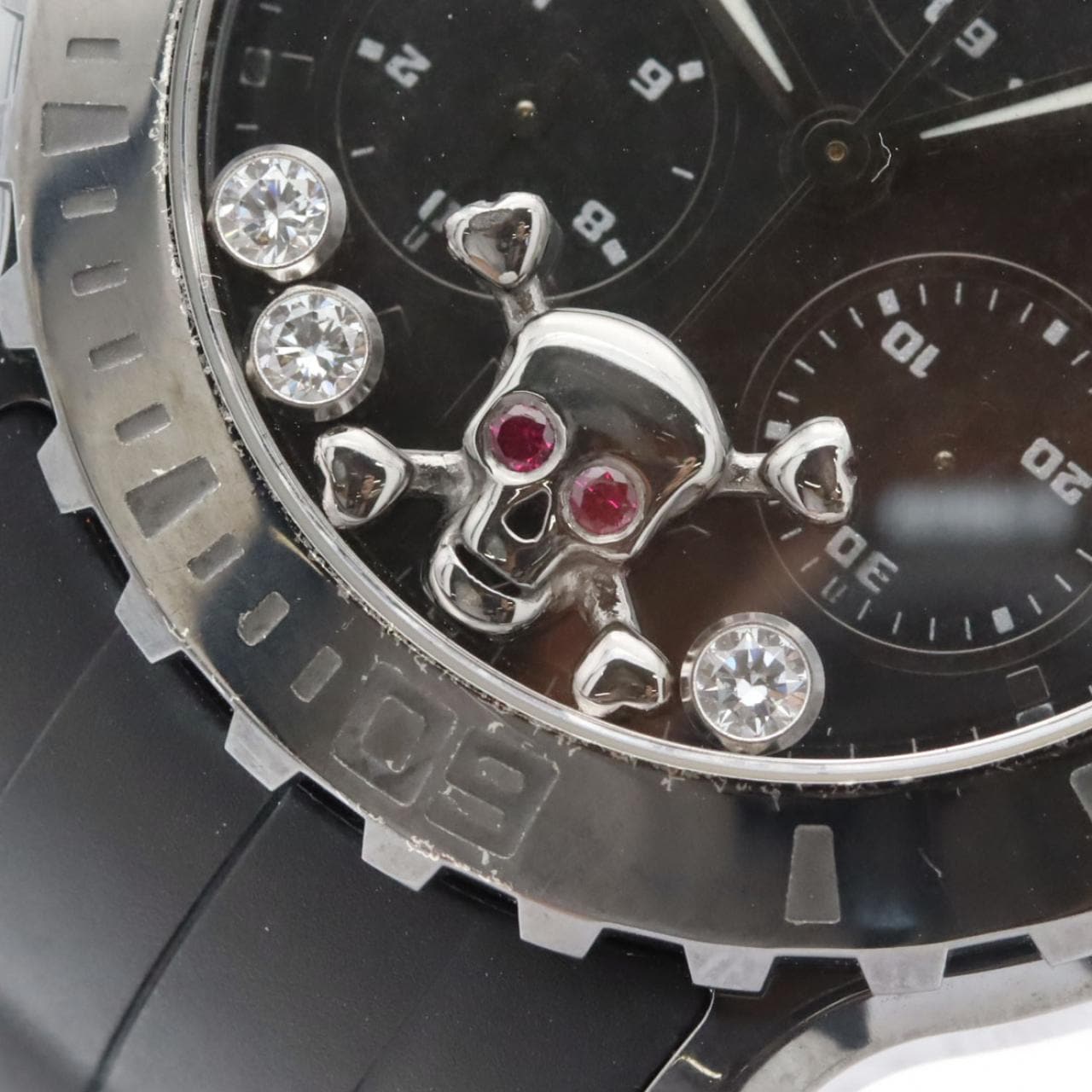 【ノーメンテナンス還元価格】ショパール ハッピースポーツクロノグラフ PVD･3P&スカルモチーフ 28/8499-3017 SS クォーツ