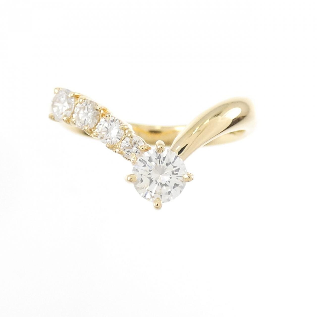 K18YG ダイヤモンド リング 0.5CT