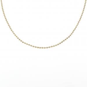 K18YG ボール チェーンネックレス