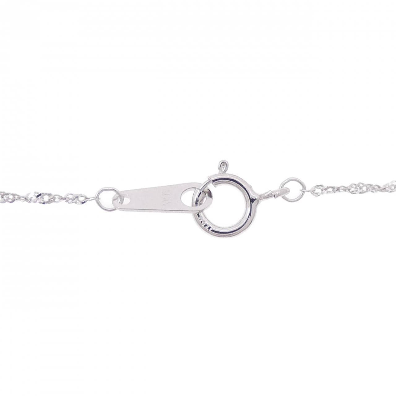 K18WG ダイヤモンド ネックレス 0.03CT