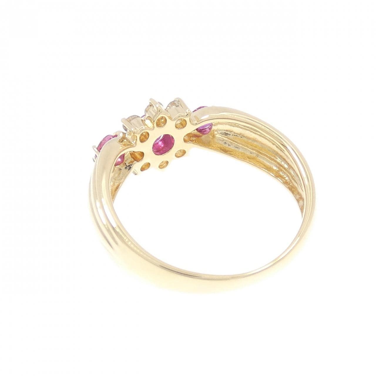 K18YG ルビー リング