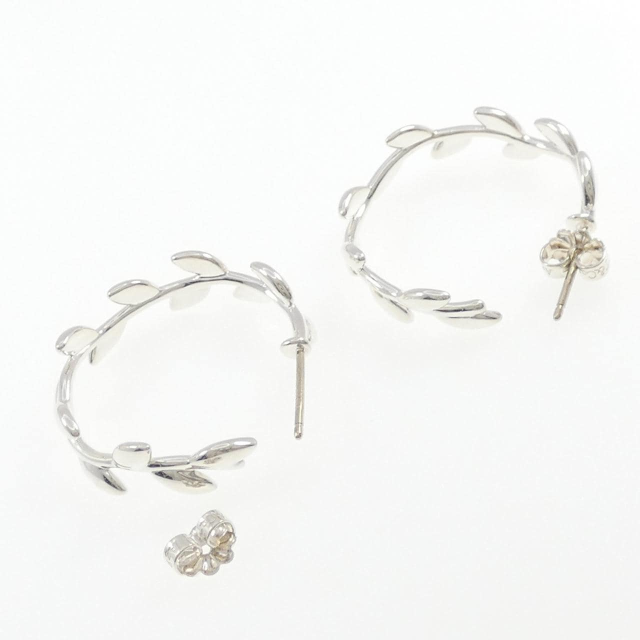 ティファニー オリーブリーフ フープ ピアス