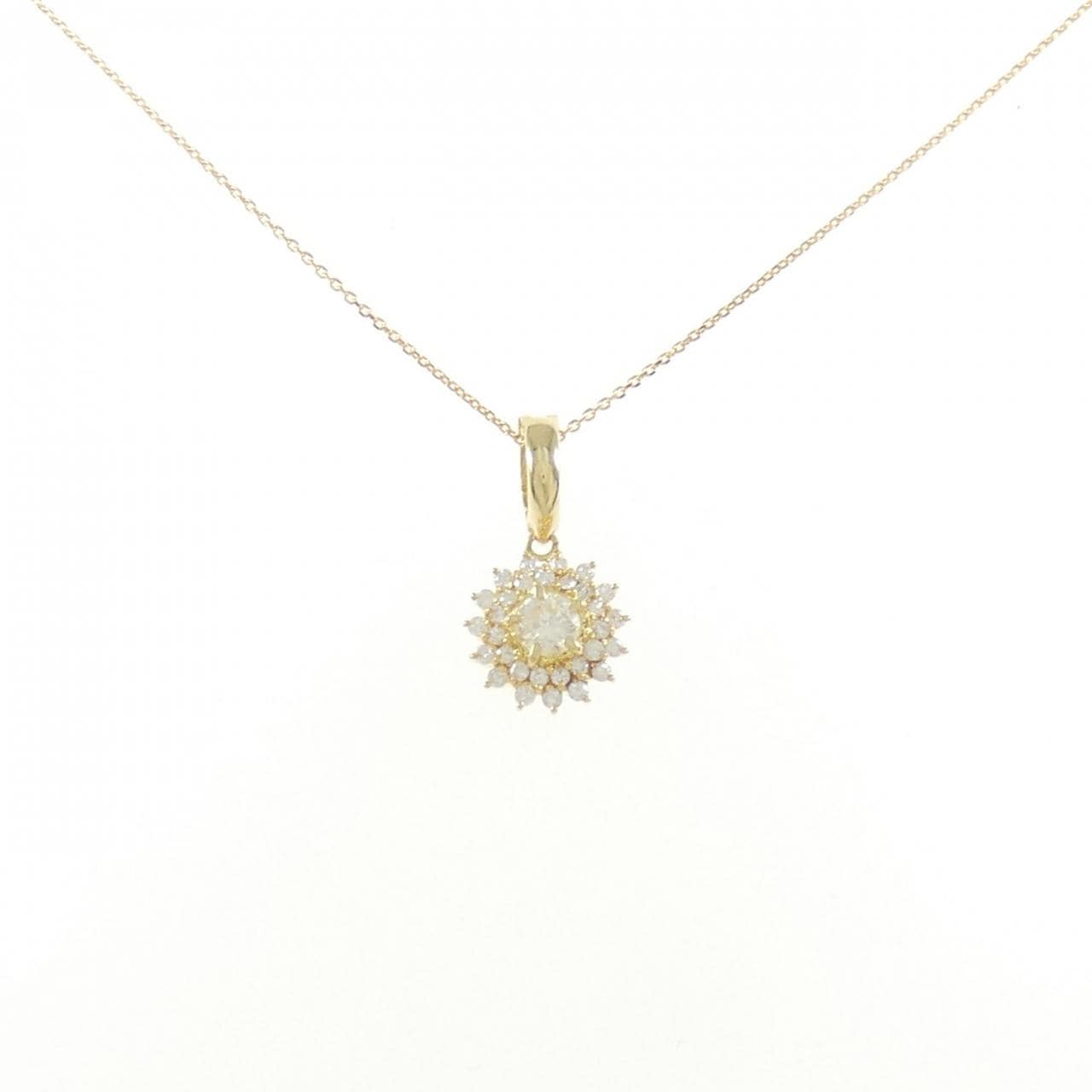 K18YG ダイヤモンド ネックレス 0.65CT