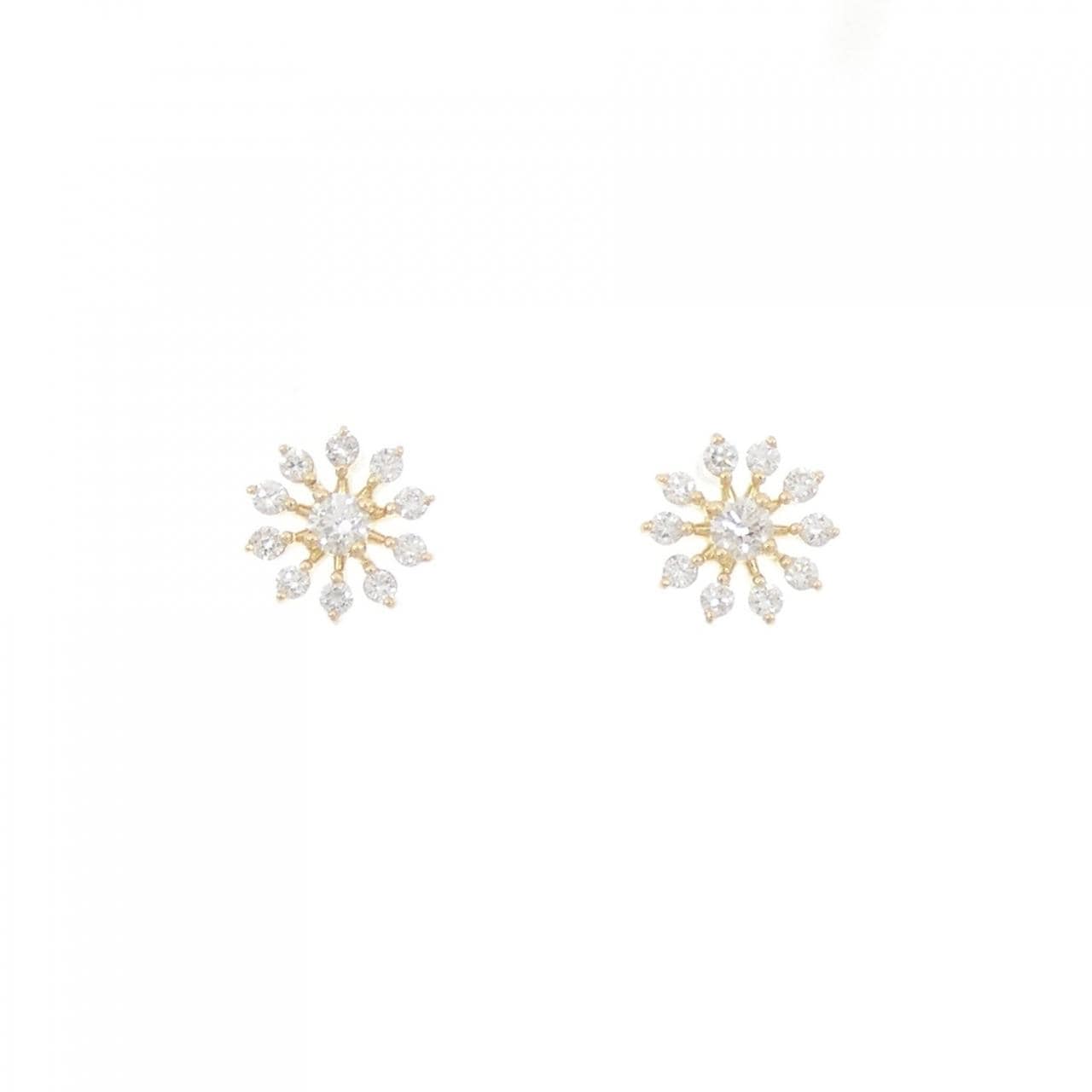[再加工款] K18YG鑽石耳環0.30CT