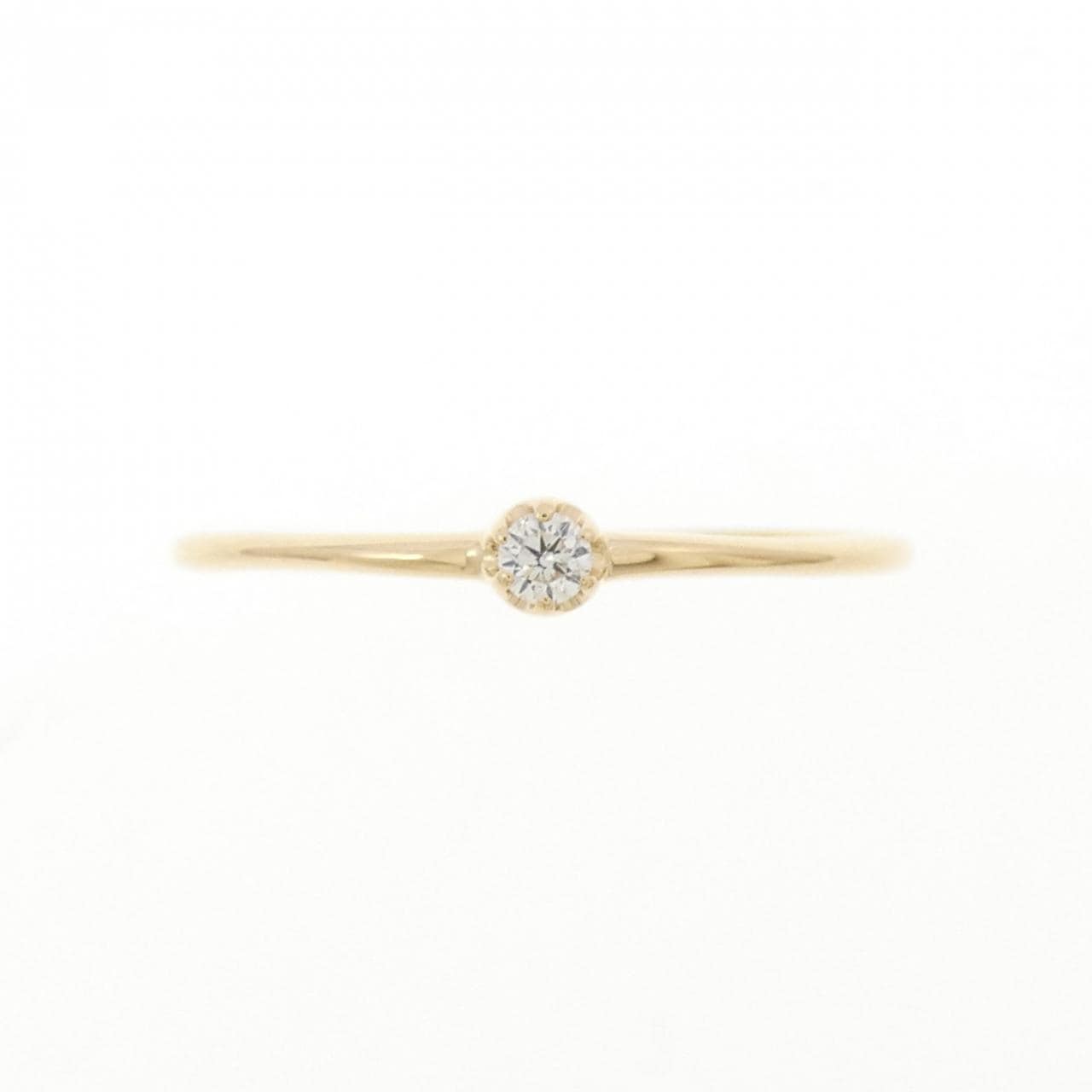 【リメイク】K18YG ダイヤモンド リング 0.03CT