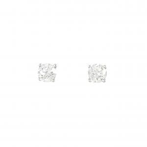 750WG/K18WG ダイヤモンド ピアス 0.260CT 0.265CT G-F VS1-SI1 VG-GOOD