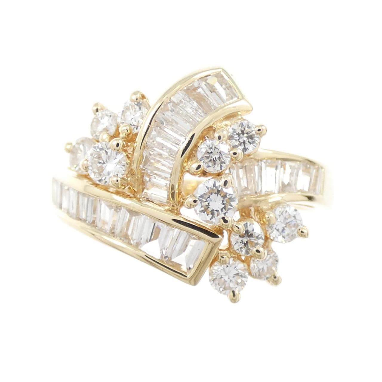 K18YG ダイヤモンド リング 1.12CT