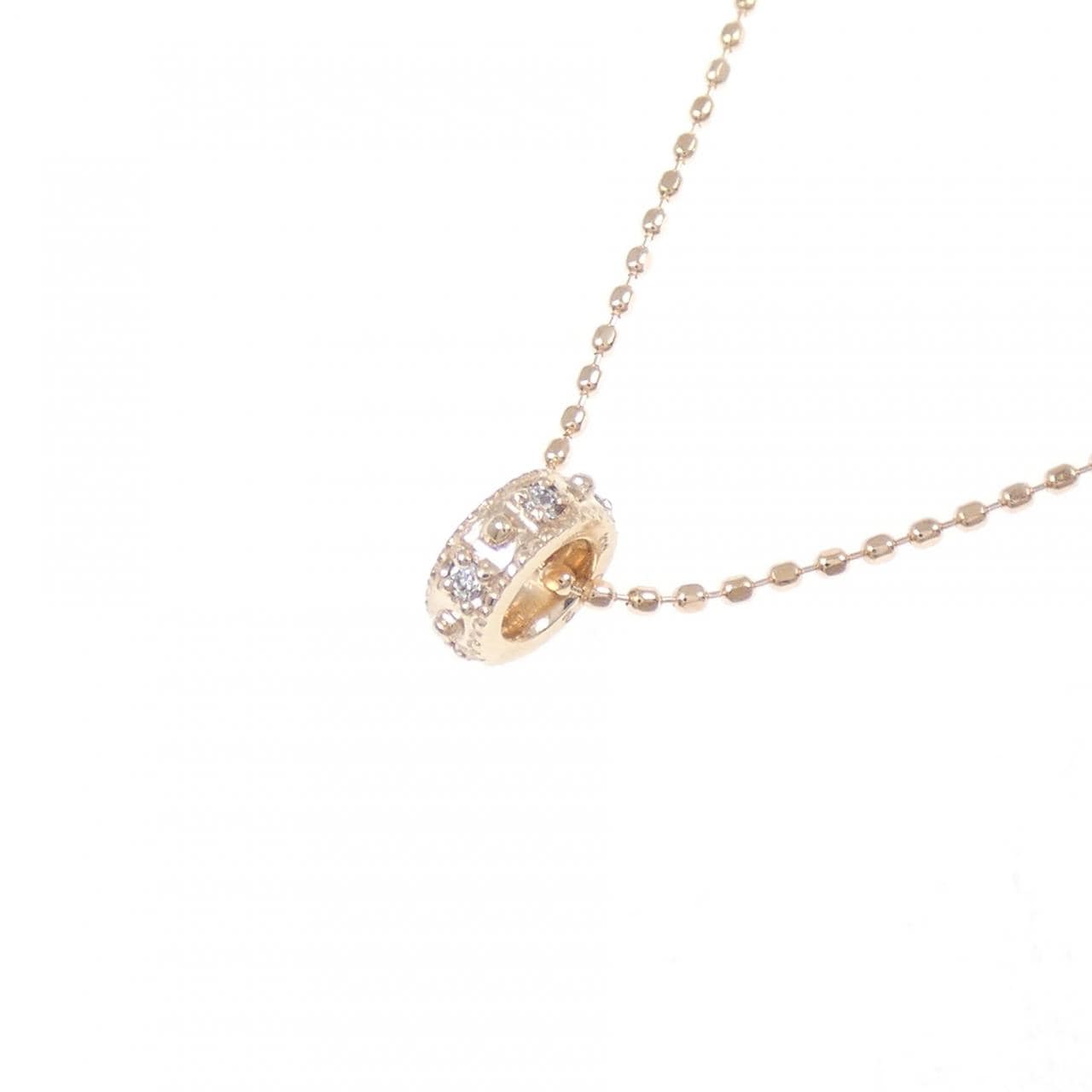 K10PG ダイヤモンド ネックレス 0.02CT