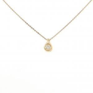 K18YG/750YG ダイヤモンド ネックレス 0.11CT