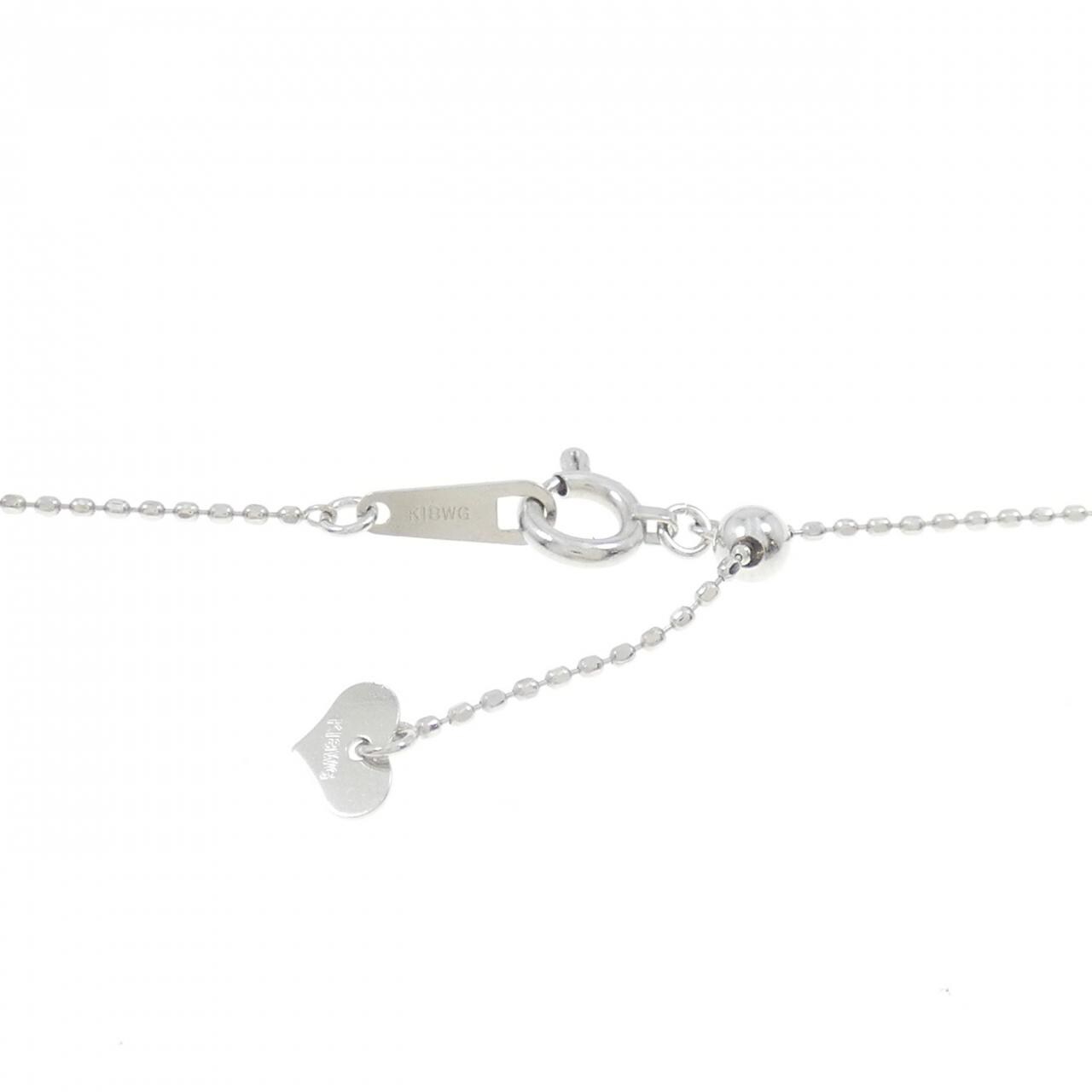 K18WG ダイヤモンド ネックレス 0.20CT