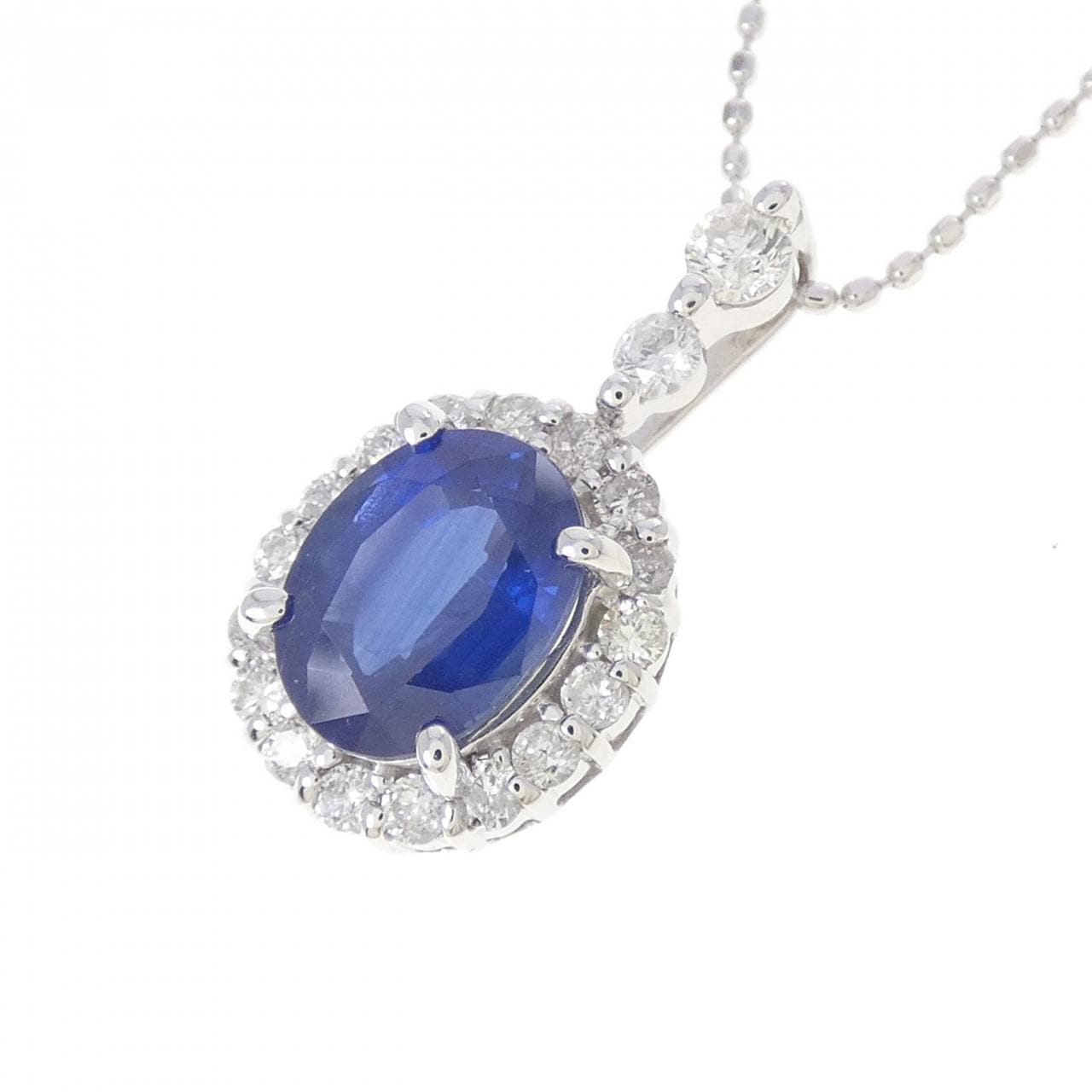 K18WG サファイヤ ネックレス 1.79CT