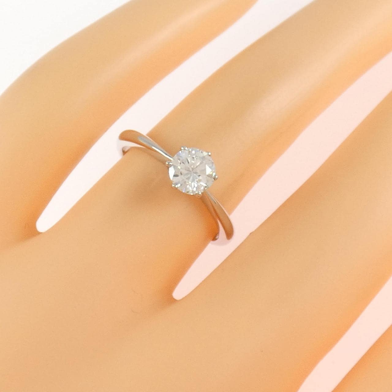 PT950 ダイヤモンド リング 0.502CT H VS1 VG