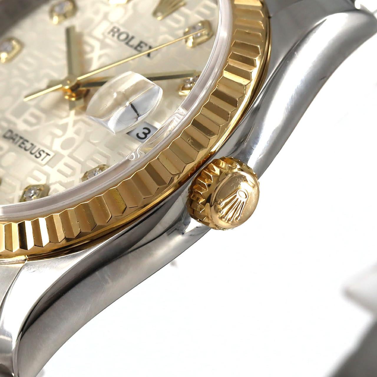 ロレックス デイトジャスト 116233G SSxYG 自動巻 M番