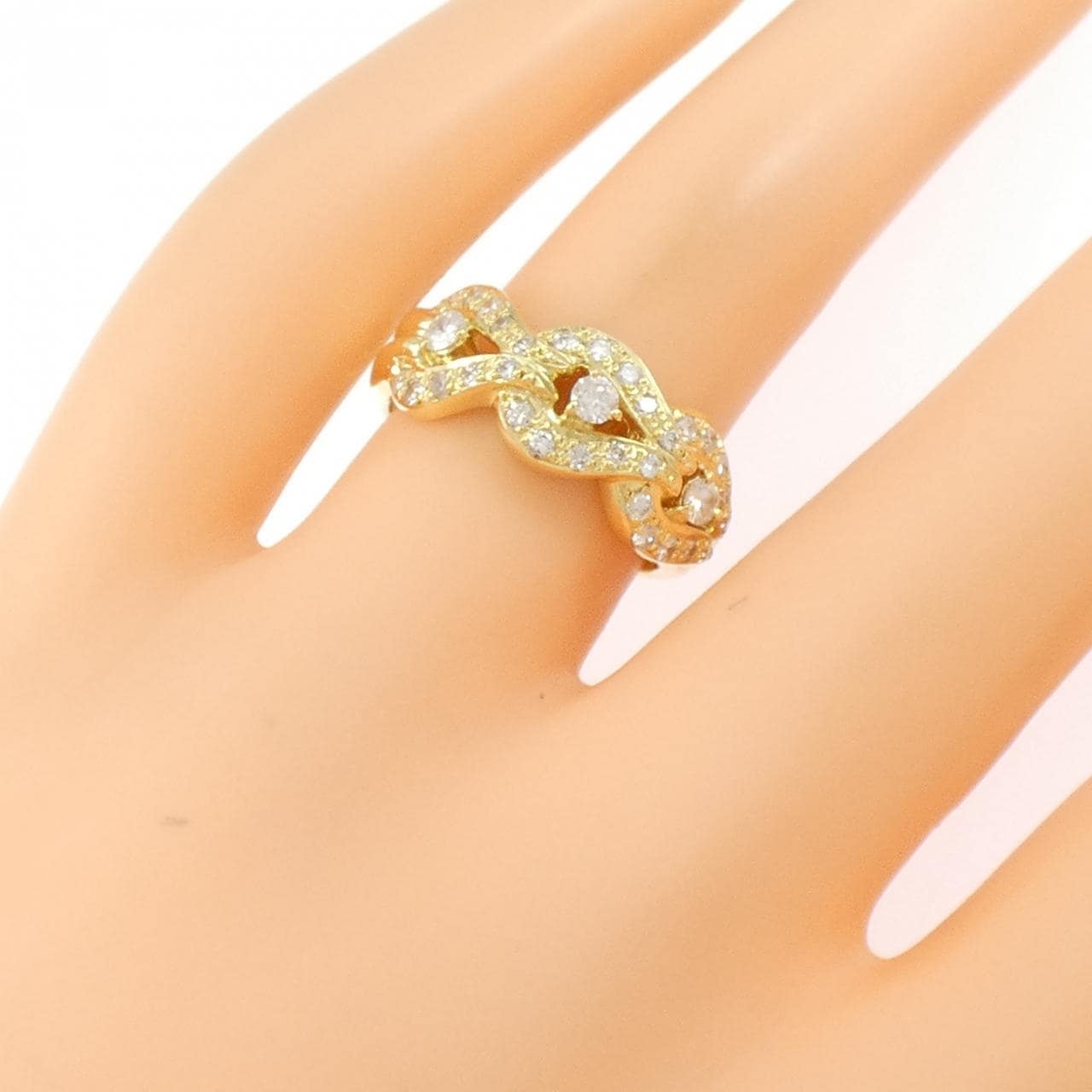 K18YG ダイヤモンド リング 0.53CT