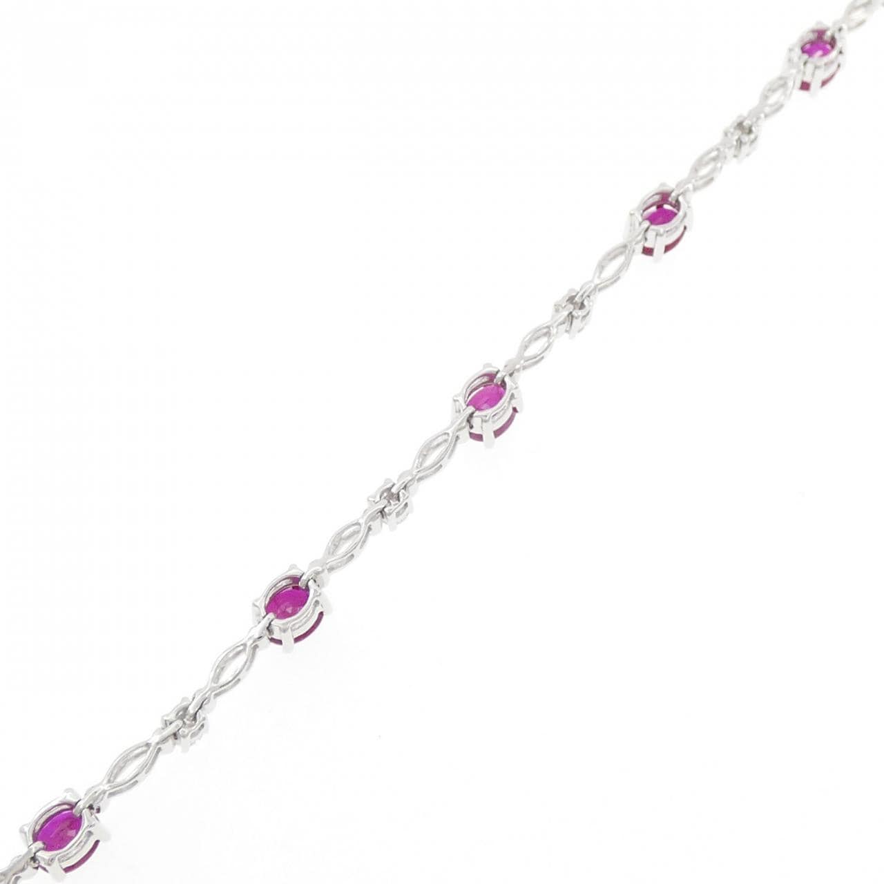 750WG ルビー ブレスレット 3.54CT