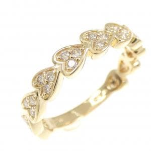 K18YG ハート ダイヤモンド リング 0.23CT