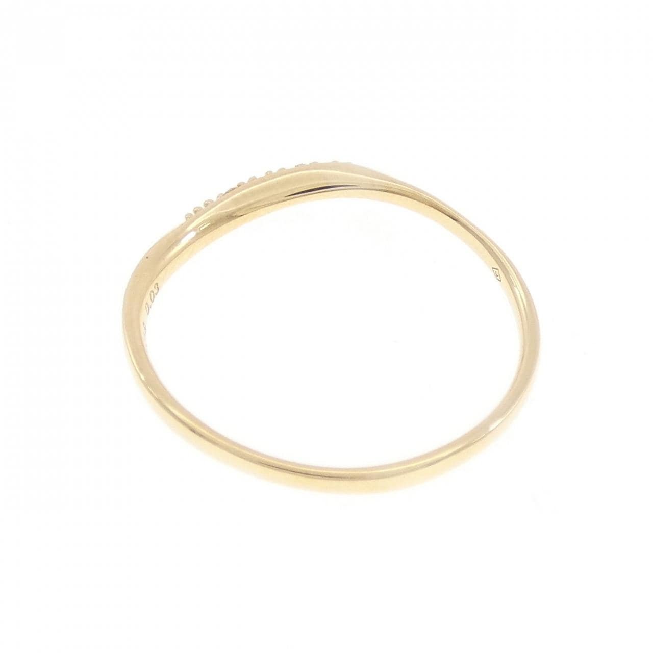 K18YG ダイヤモンド リング 0.03CT