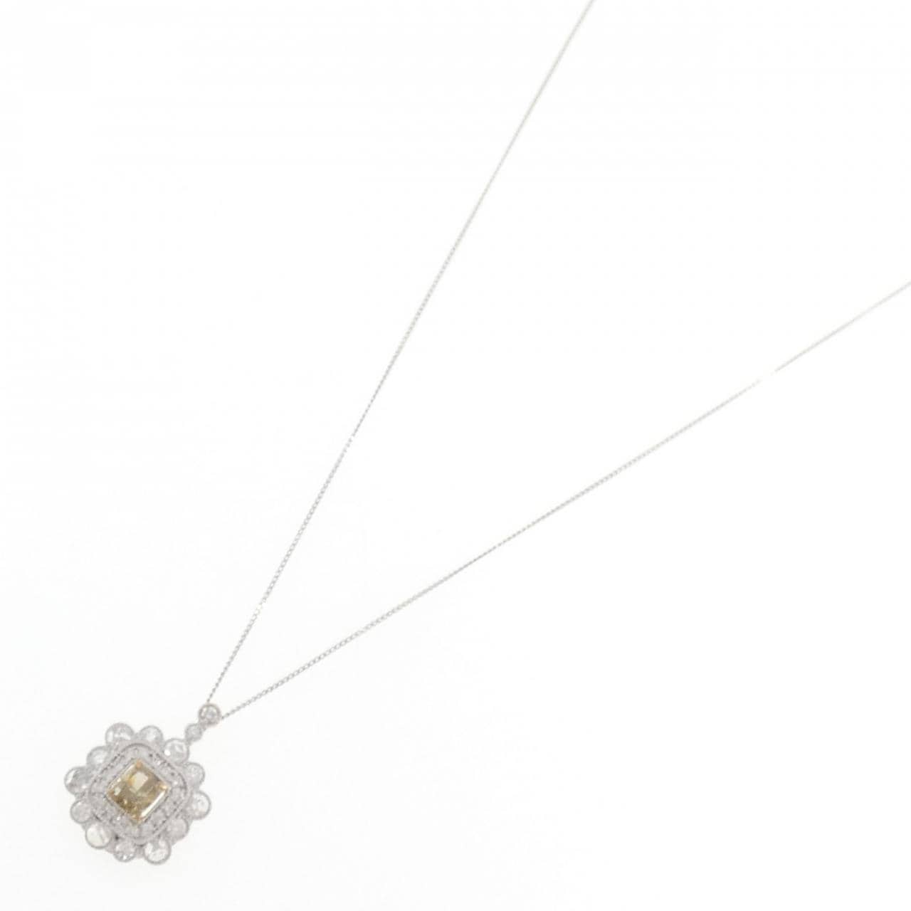 PT950/PT850 ダイヤモンド ネックレス 0.555CT