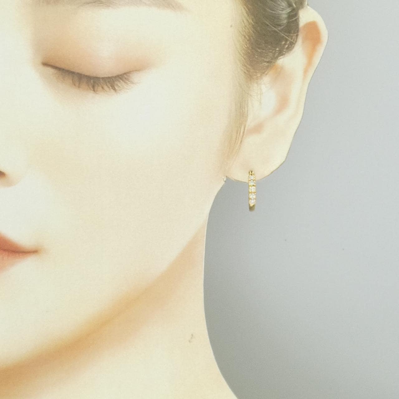 K18YG ダイヤモンド ピアス 0.32CT